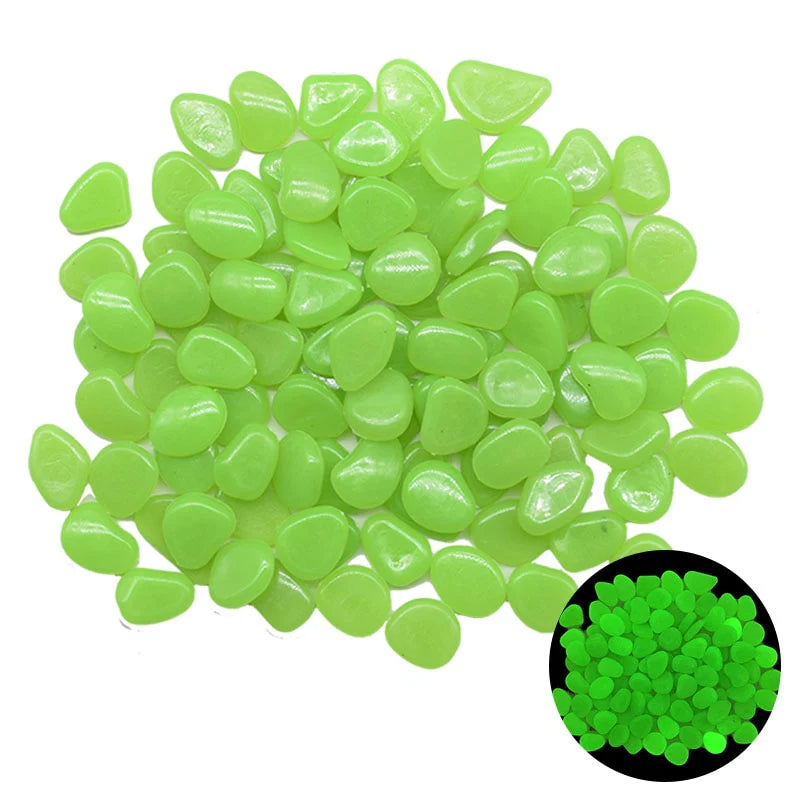 25/50Pcs Glow in the Dark Garden Pebbles
