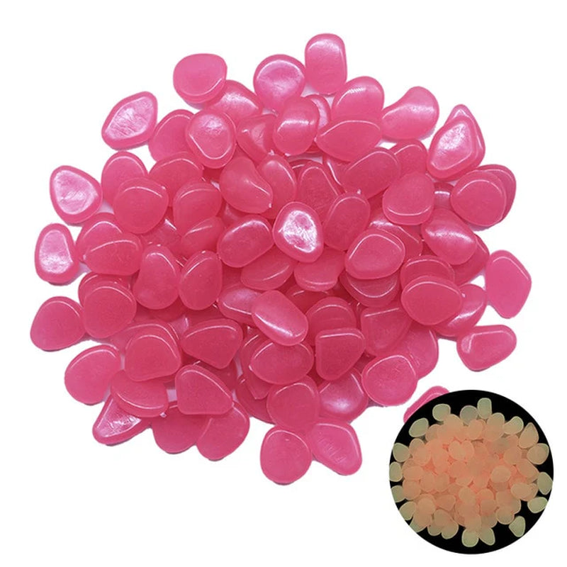 25/50Pcs Glow in the Dark Garden Pebbles