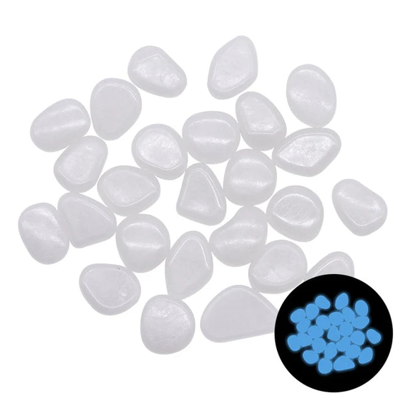 25/50Pcs Glow in the Dark Garden Pebbles
