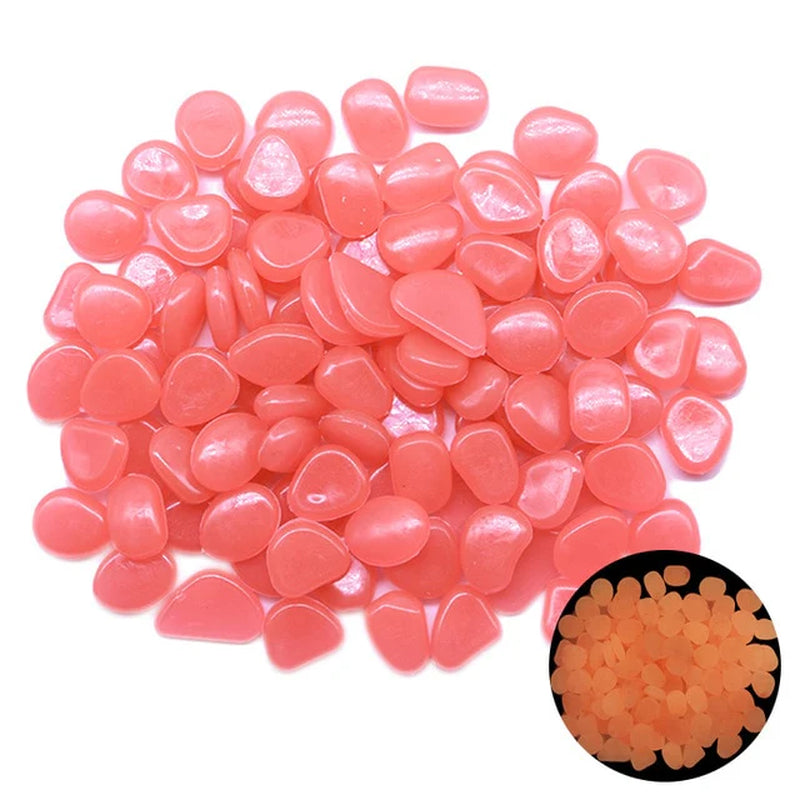 25/50Pcs Glow in the Dark Garden Pebbles