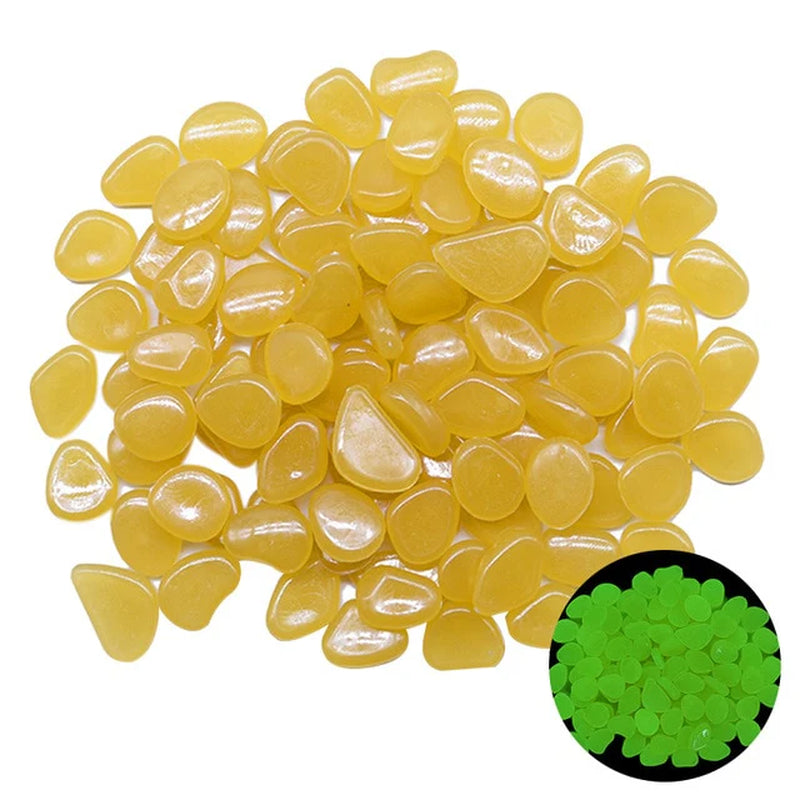 25/50Pcs Glow in the Dark Garden Pebbles