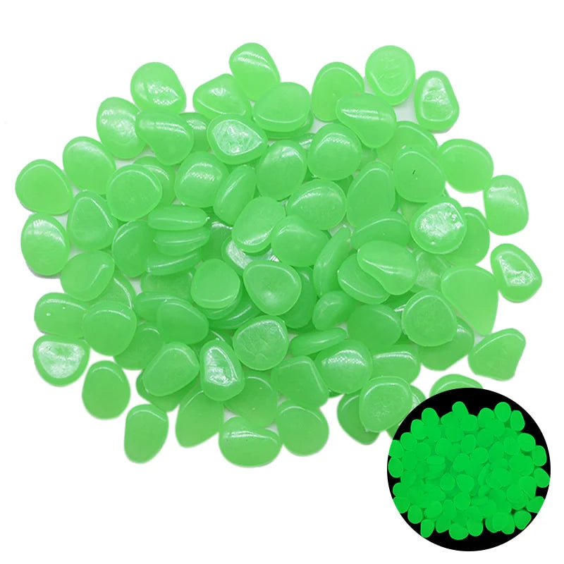 25/50Pcs Glow in the Dark Garden Pebbles