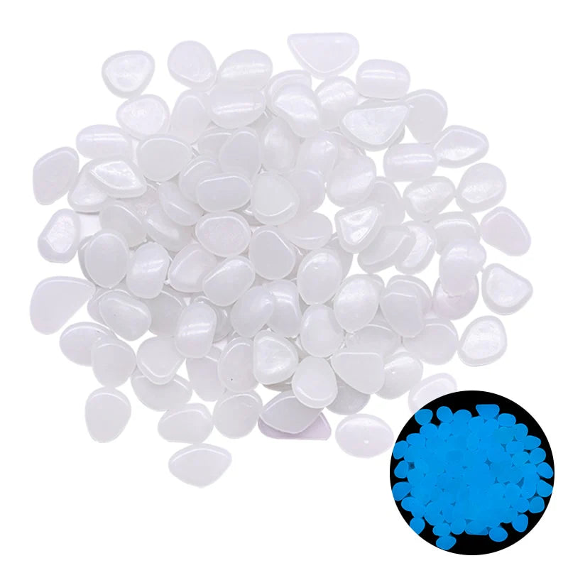 25/50Pcs Glow in the Dark Garden Pebbles